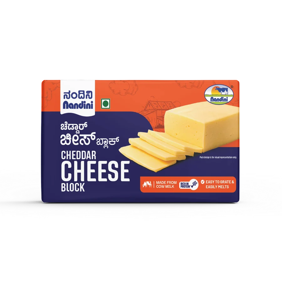 Nandini Cheddar Cheese, Pack options on enquiry