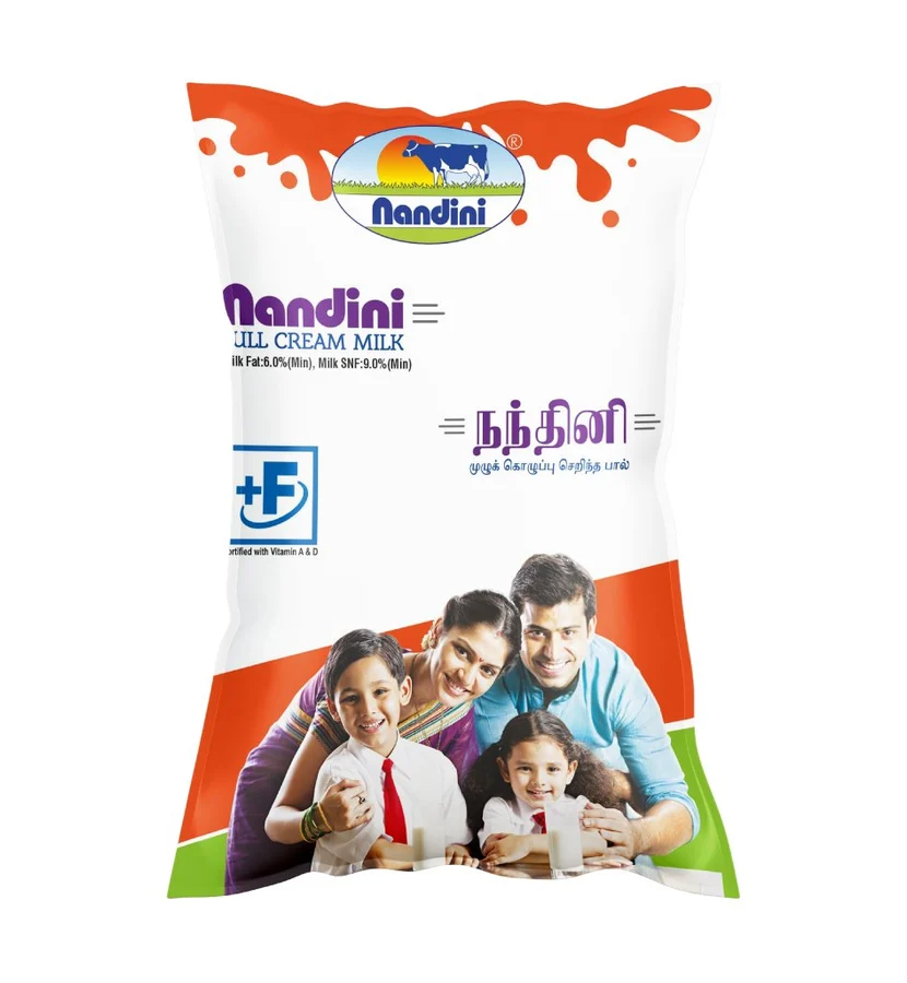 Nandini Full Cream Milk, 1 L