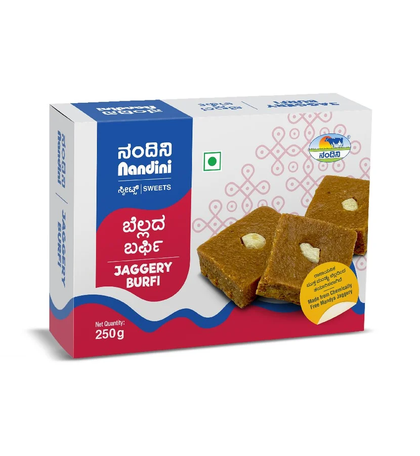 Nandini Jaggery Burfi, 250 g