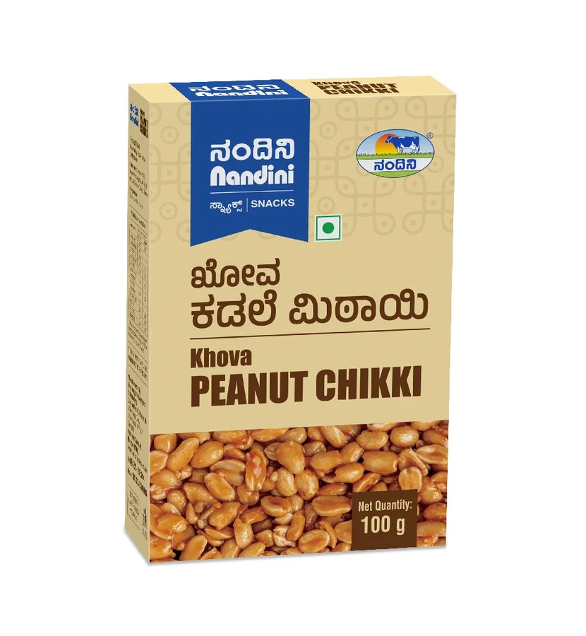 Nandini Khova Peanut Chikki, 100 g