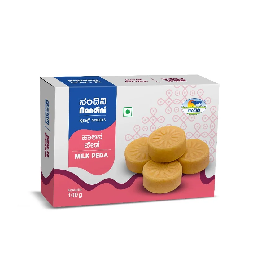 Nandini Milk Peda – Duplex Carton, 100 g